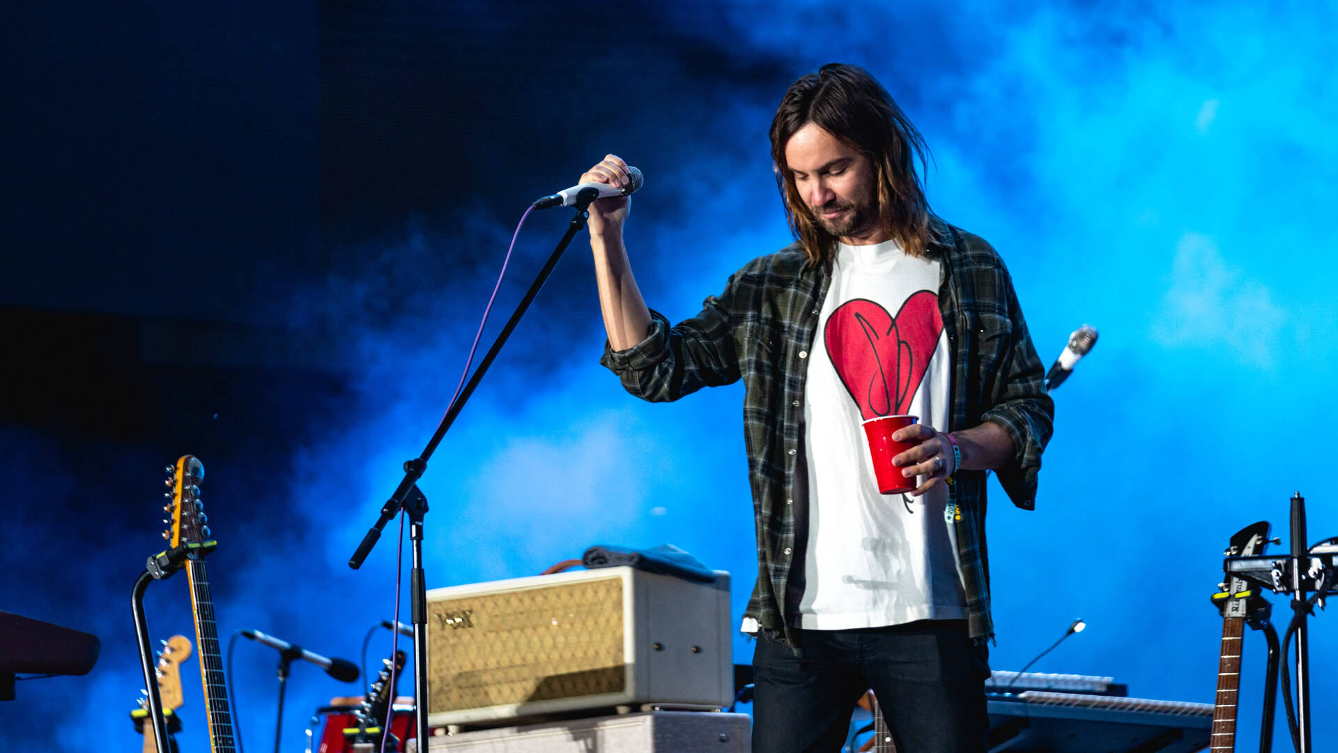 Кевін Паркер із Tame Impala на сцені